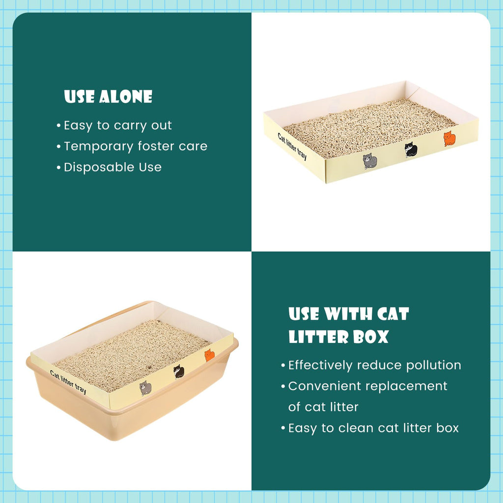 30 Pack Foldable Disposable Cat Litter Box C97774