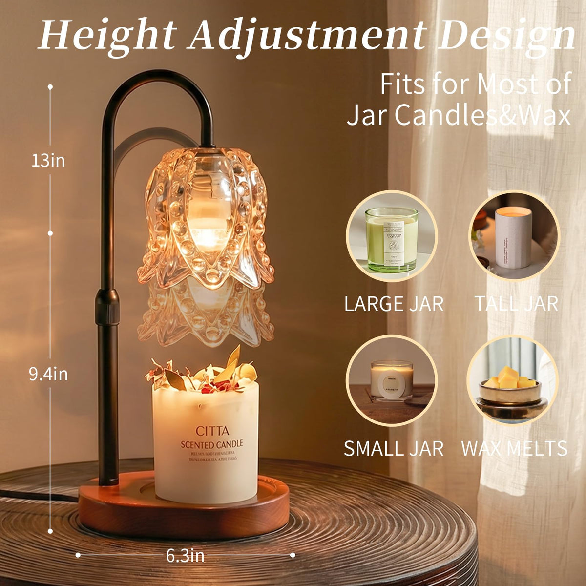 Candle Warmer Lamp with Timer T320212