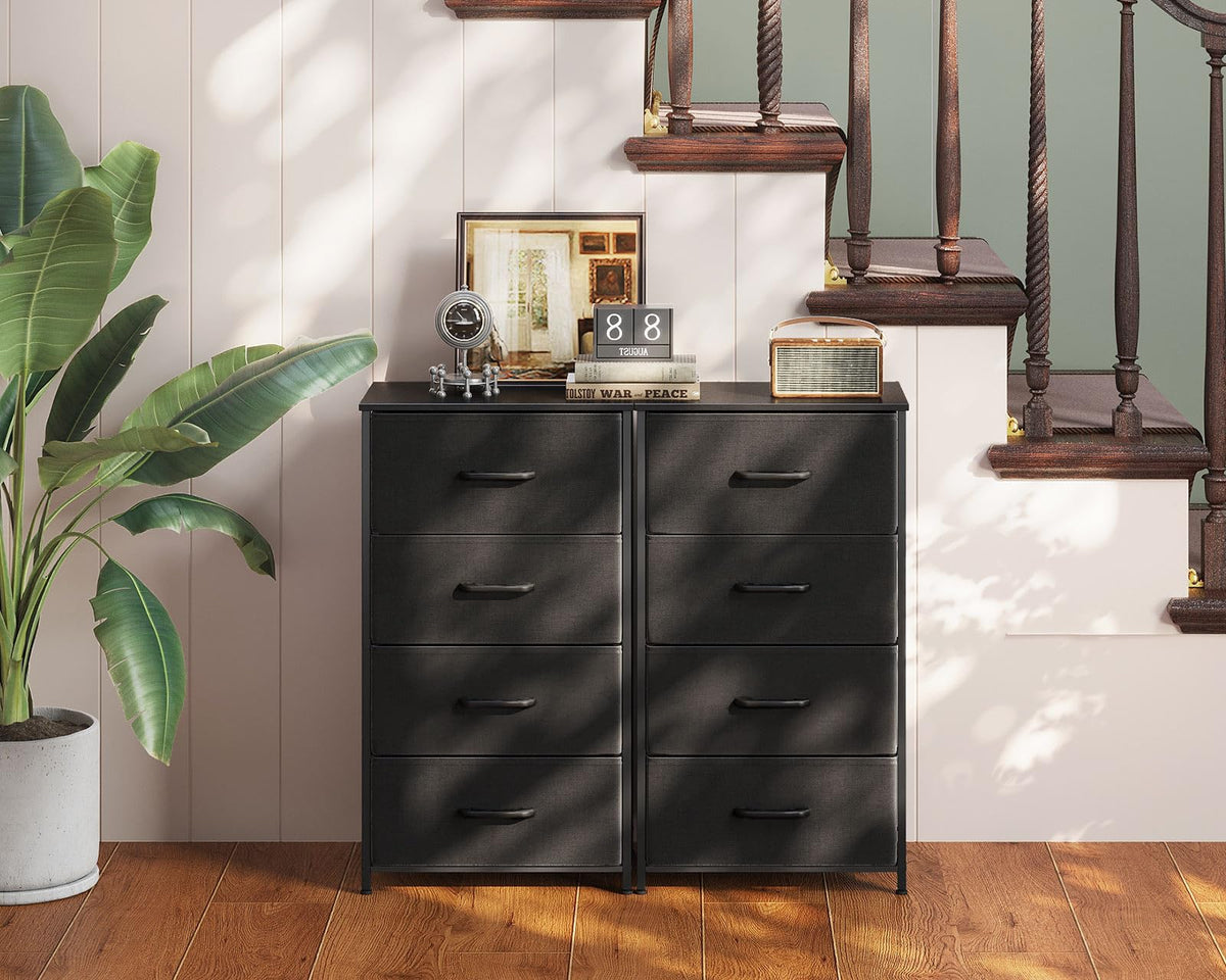 Black 4 Drawer Small Dresser J22959