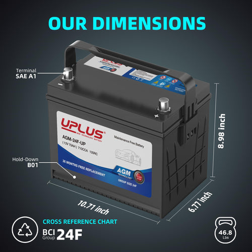 12V 70Ah 710CCA AGM Car Battery W87993