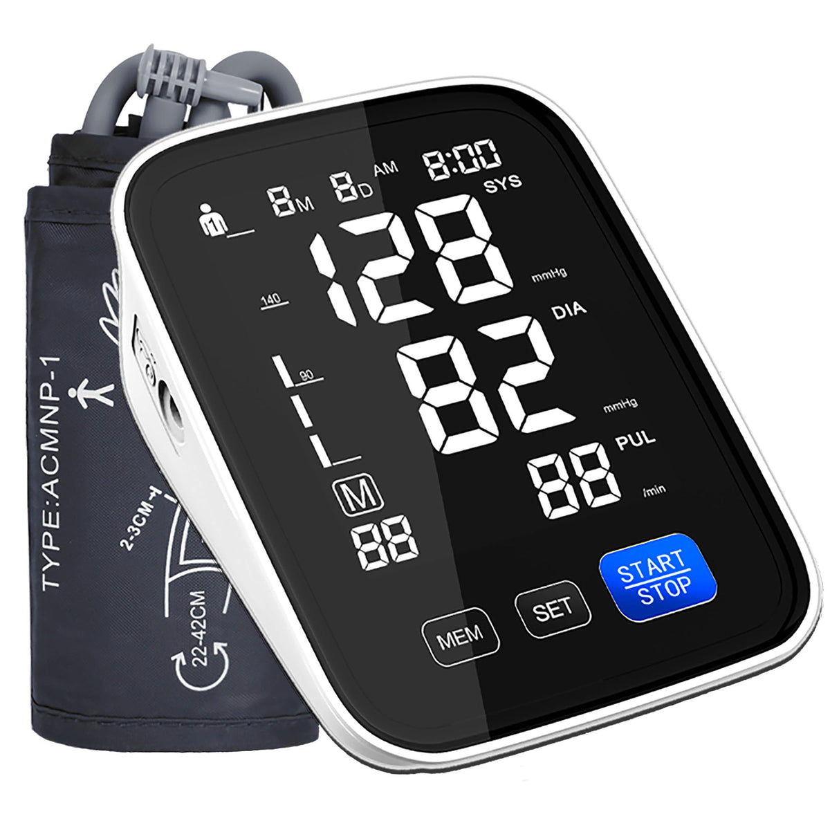 Automatic Upper Arm Blood Pressure Monitor with 8.5"-16.5" Cuff B37073