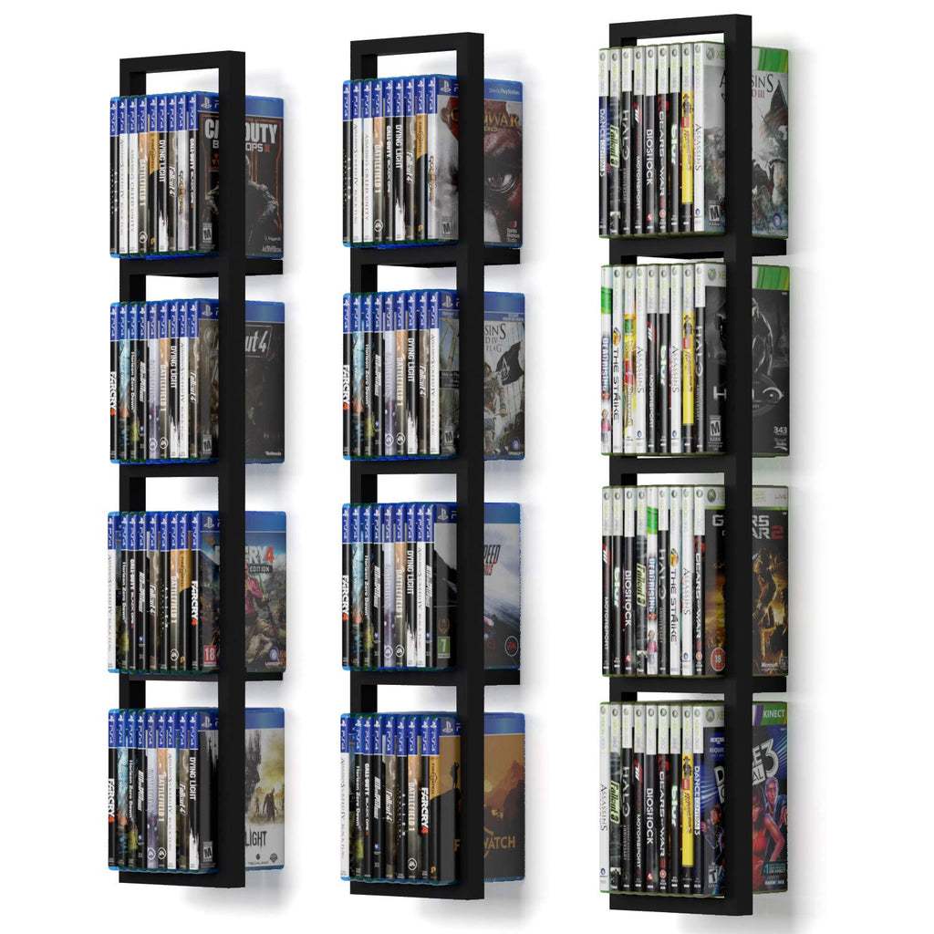 Black 34 Inch Floating Shelves Set of 3 I926