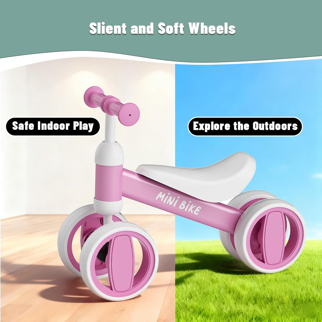 Balance Bike 4 Silent Wheels Soft Seat W608820
