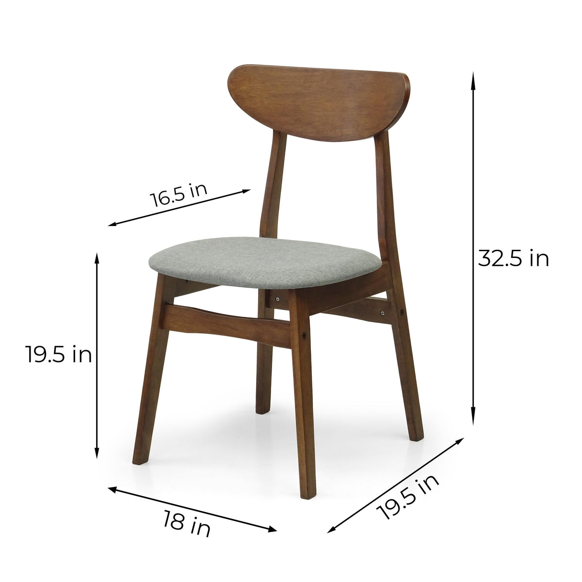Set of 3 Square Dining Table and 2 Side Chairs Solid Wood Padded Seat Medium Brown R140956