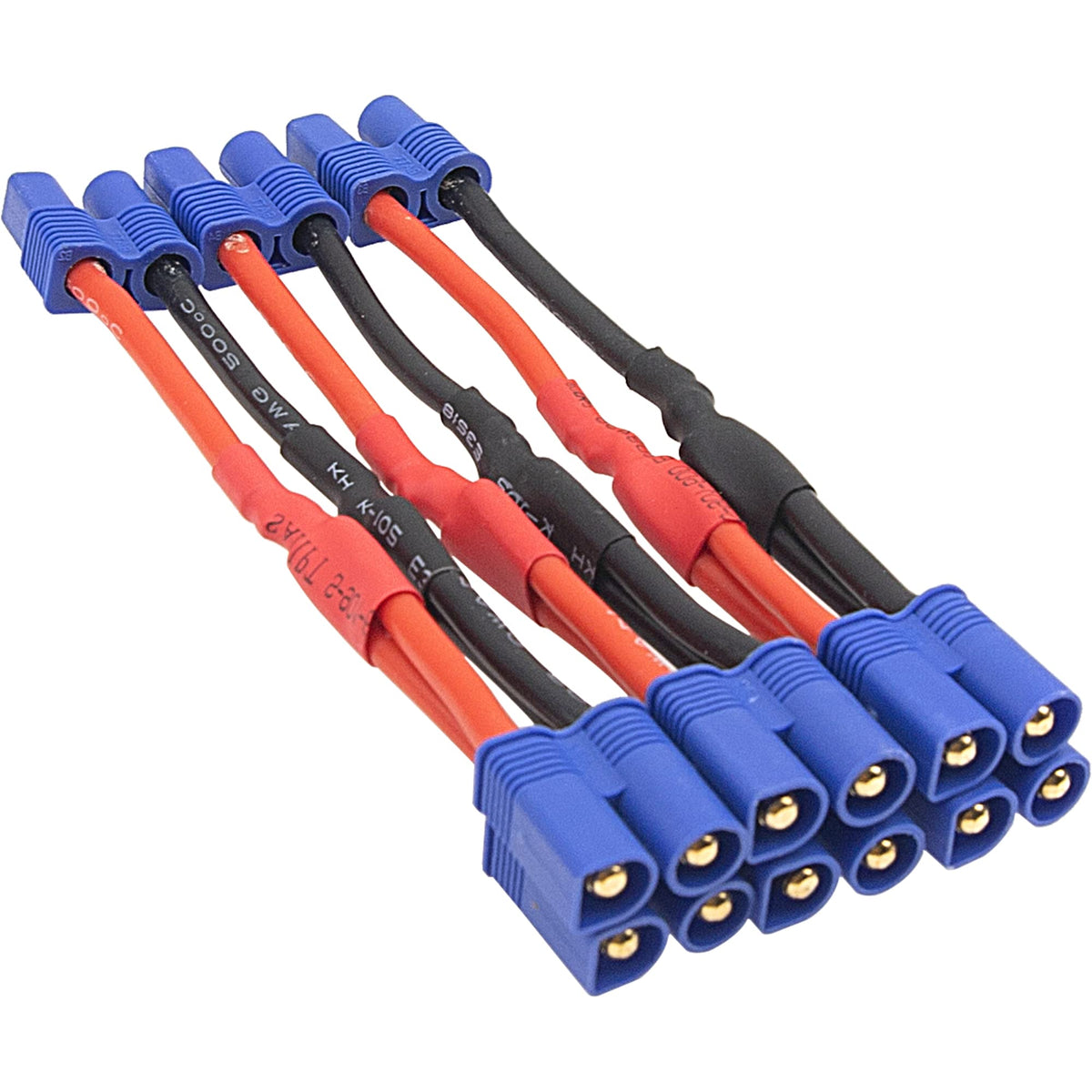 3Pcs 14AWG Silicone Y Splitter Cable Adapter 1 Female to 2 Male E1923