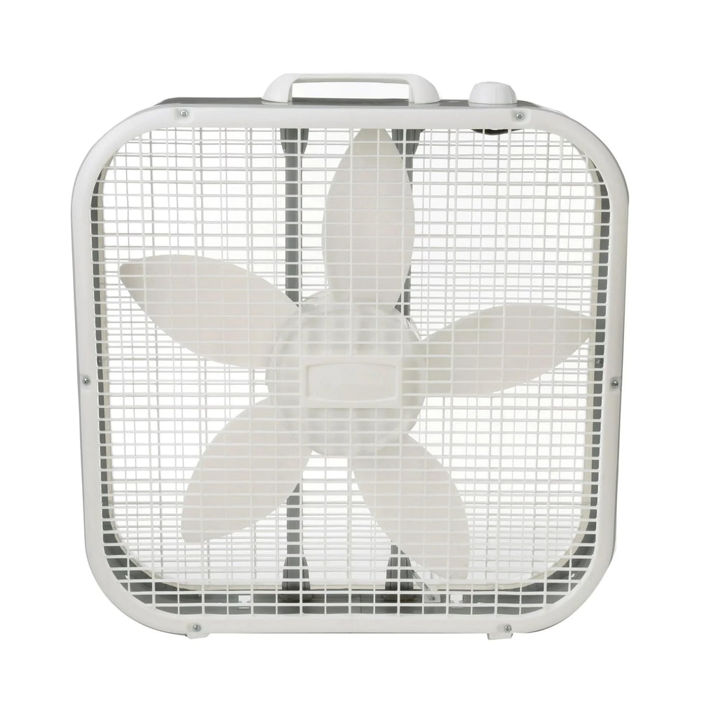20" White Box Fan, 3 Speeds X159