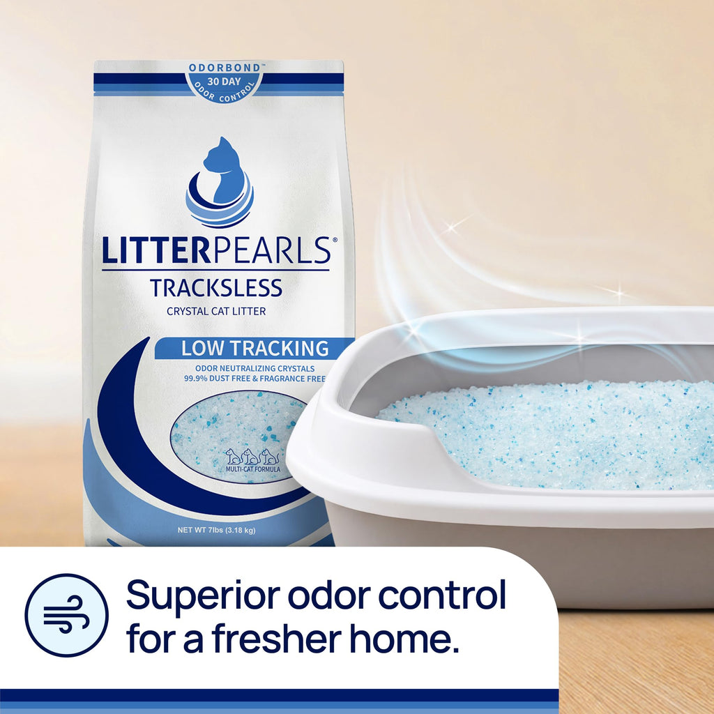 Unscented Non-Clumping Crystal Cat Litter, 7 lb G391814