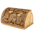 Birds Pattern Birch Bark Bread Box A360458