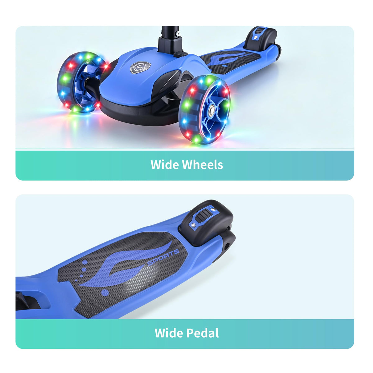 2-in-1 Folding 3 Wheel Kick Scooter X7983