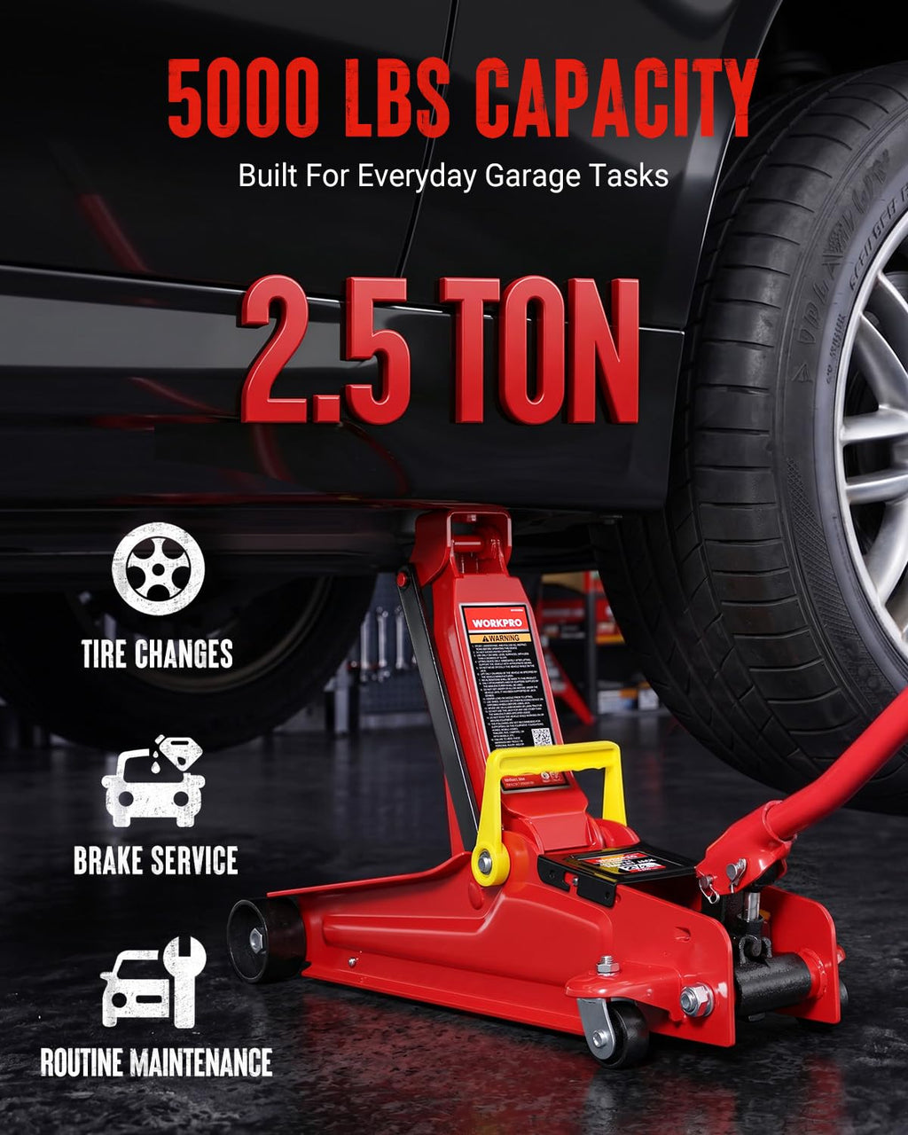 2.5 Ton Hydraulic Trolley Floor Jack W6677