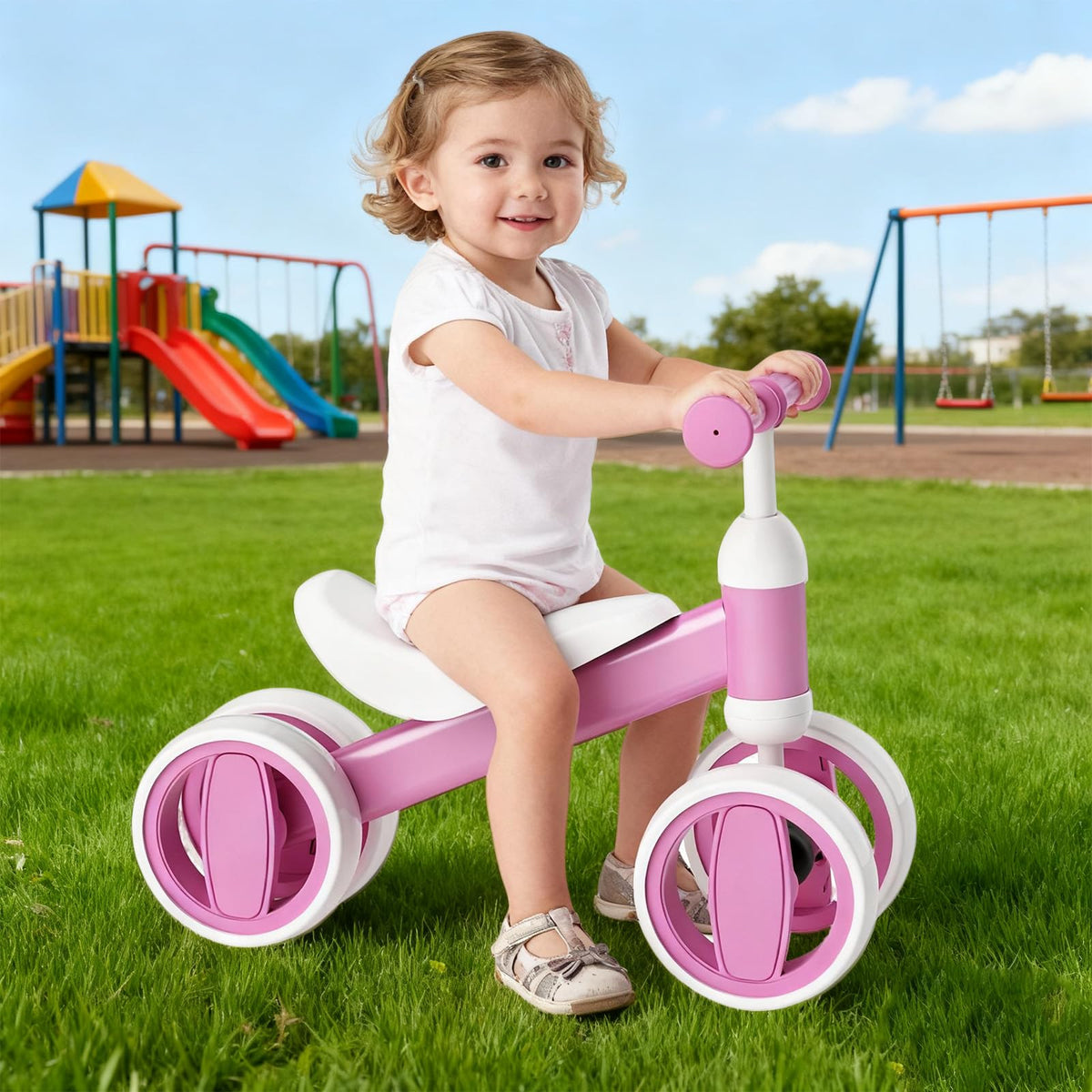 Balance Bike 4 Silent Wheels Soft Seat W608820