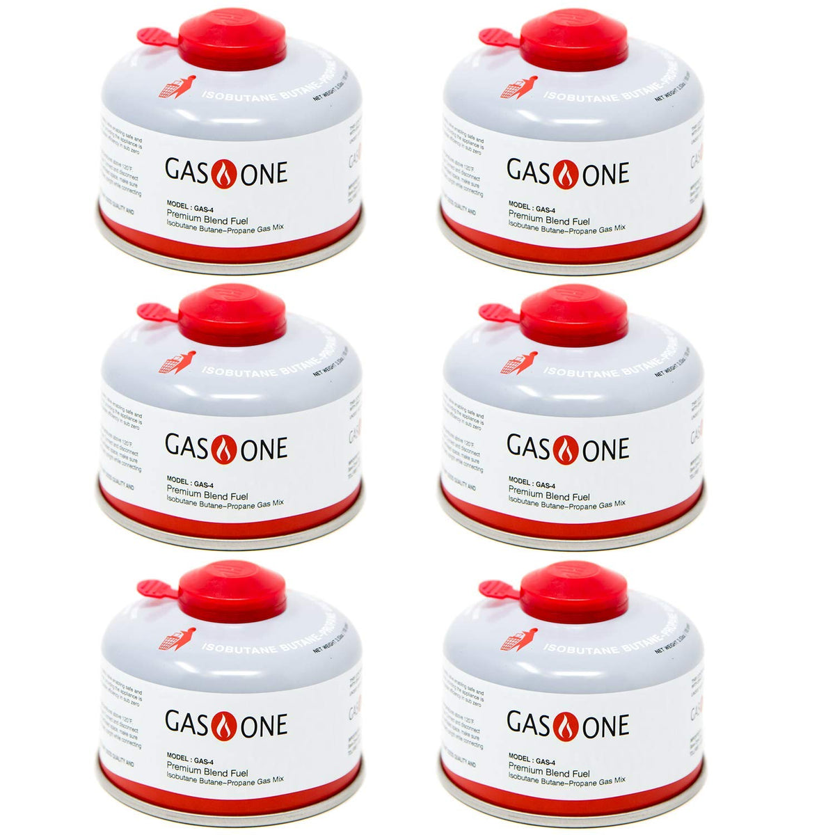 Camping Fuel Isobutane Canister 100gram 6 Pack G82770