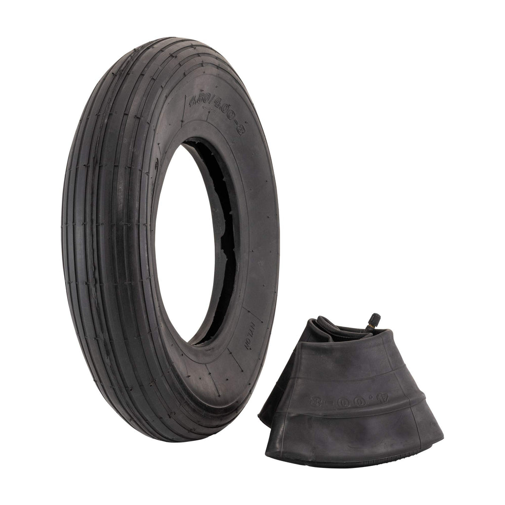 4.80/4.00-8" Ribbed Tread Pneumatic Tire and Inner Tube Set B924