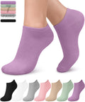 Women's Bamboo Viscose No Show Ankle Socks 7 Pairs N4625