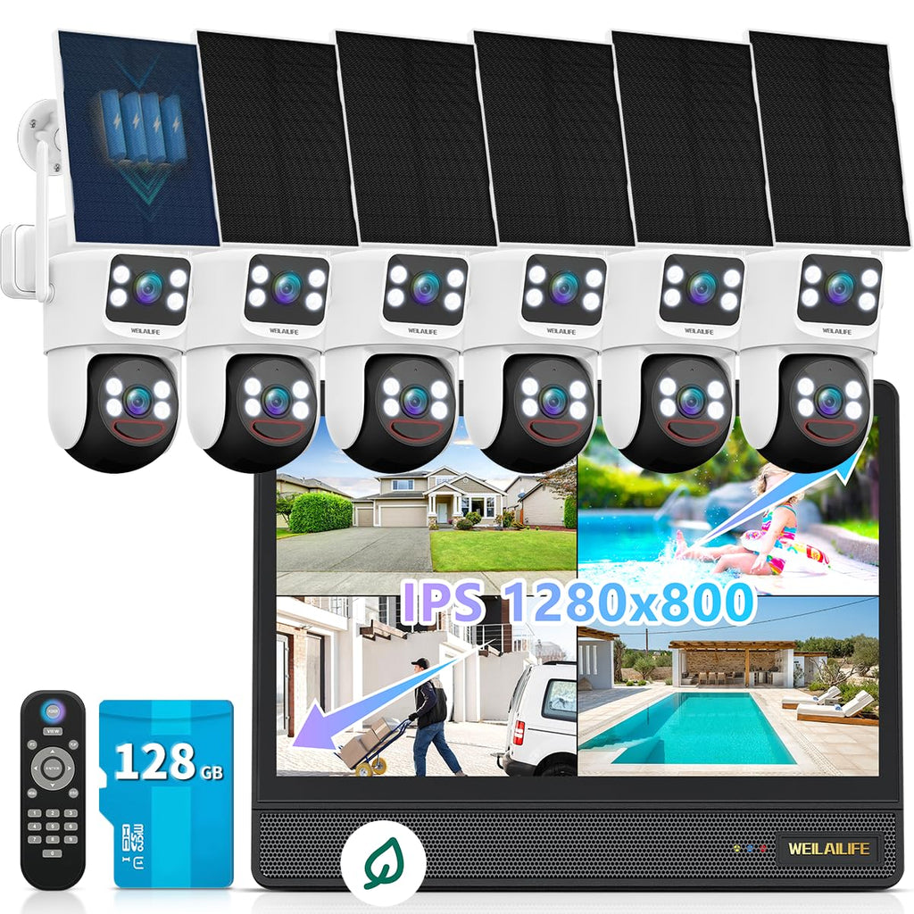 Wireless Security Camera System with 10" HD Monitor J43285