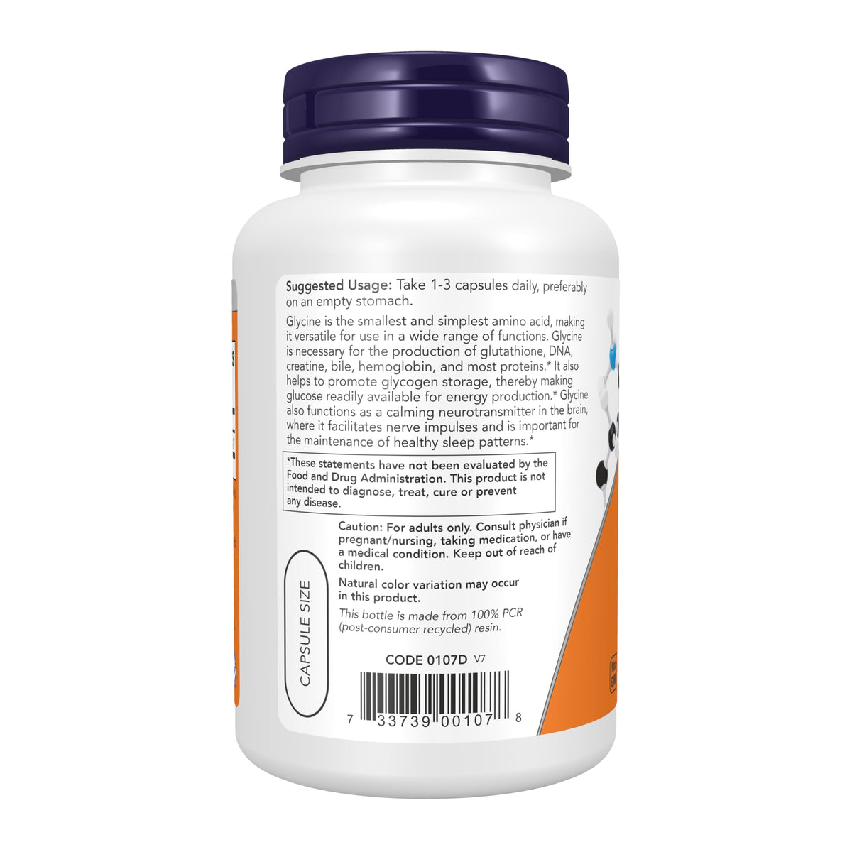 Glycine 1,000 mg 100 Veg Caps Q898789