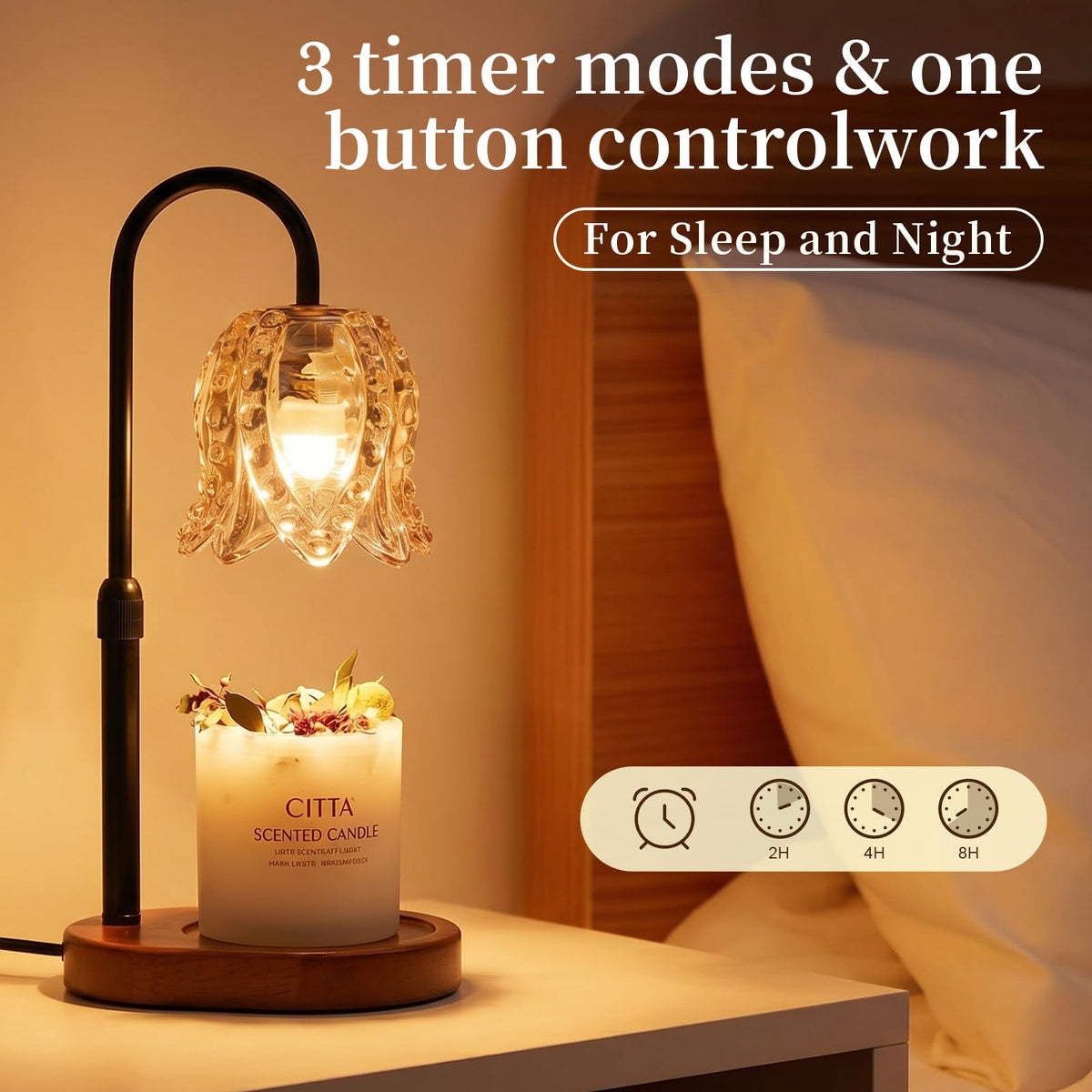 Candle Warmer Lamp with Timer T320212