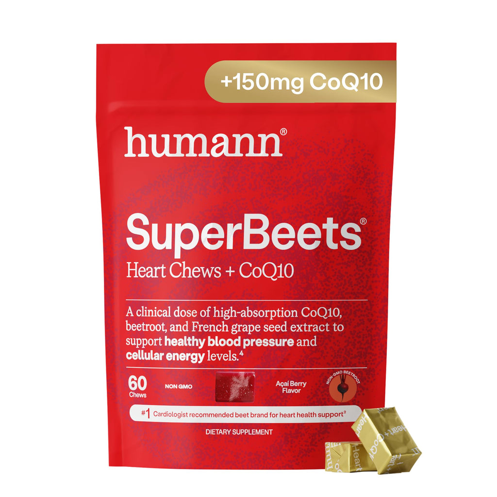 SuperBeets 5-in-1 Heart Chews 150mg CoQ10 60 Ct D692229