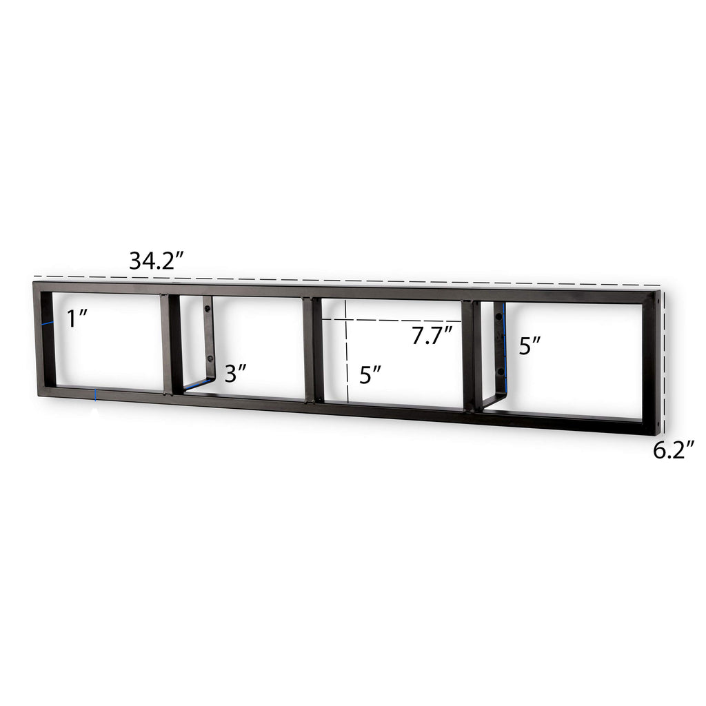 Black 34 Inch Floating Shelves Set of 3 I926