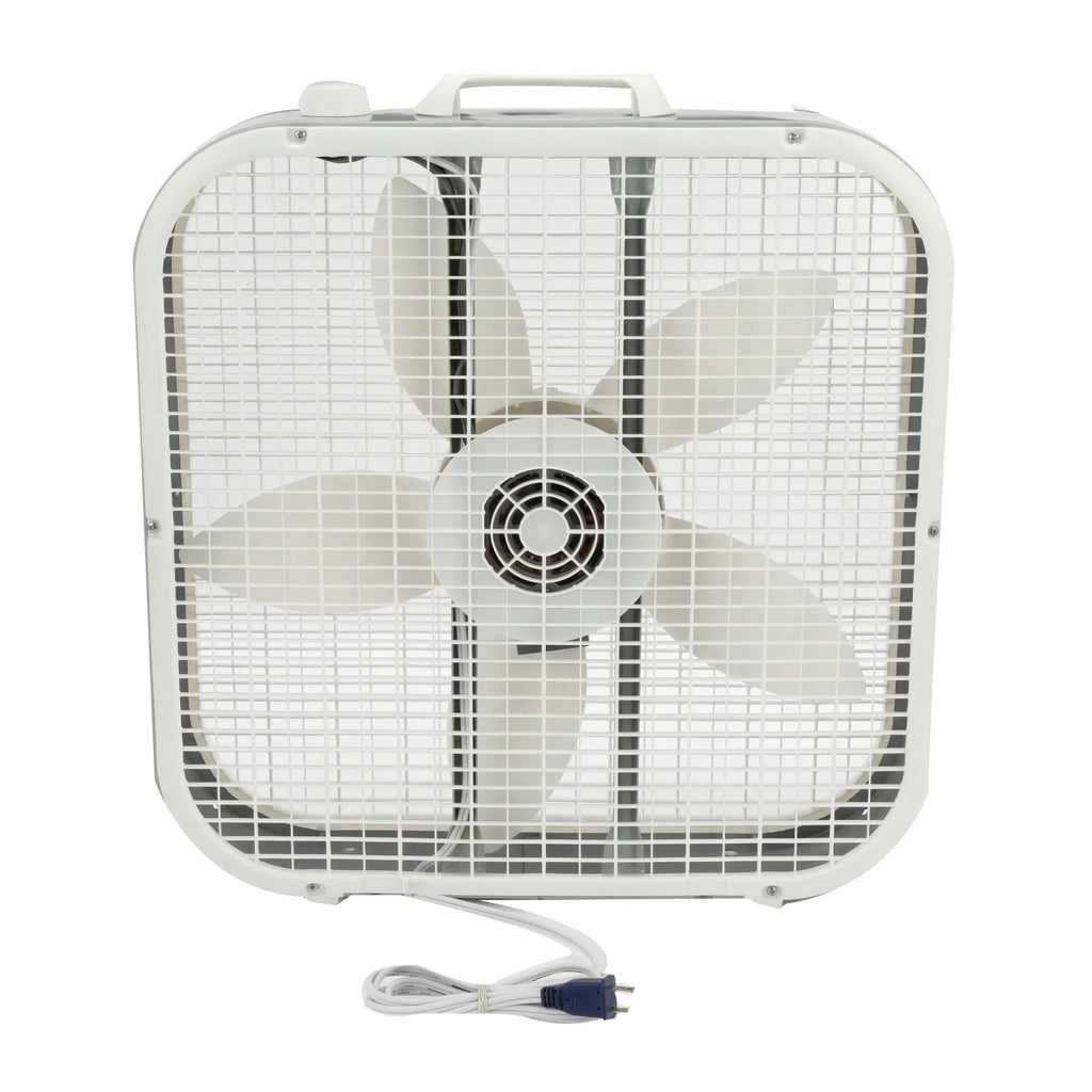 20" White Box Fan, 3 Speeds X159