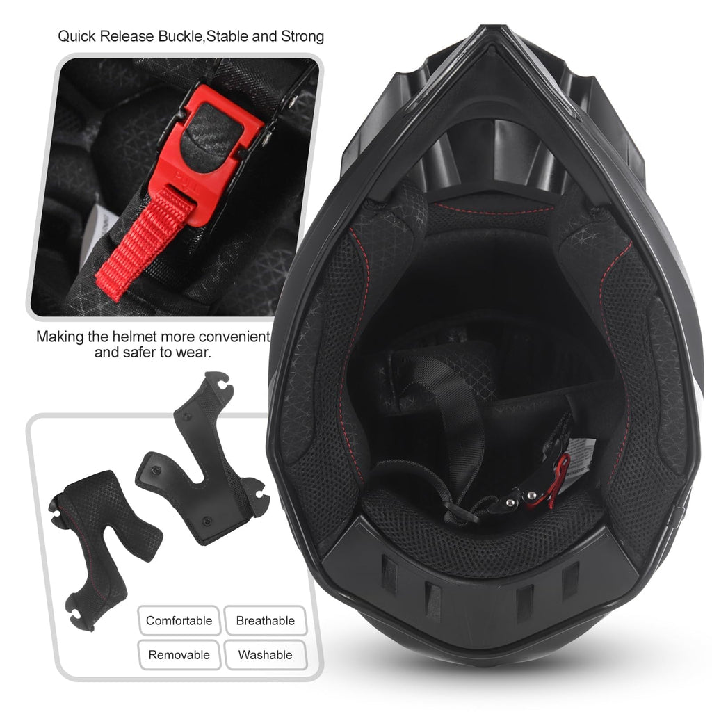 DOT Certified Motocross Helmet D864344