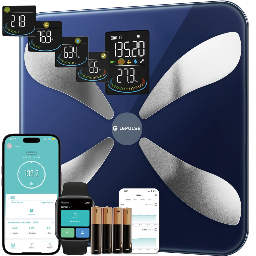 Smart Weight Scale with BMI Body Fat Muscle Mass G43827