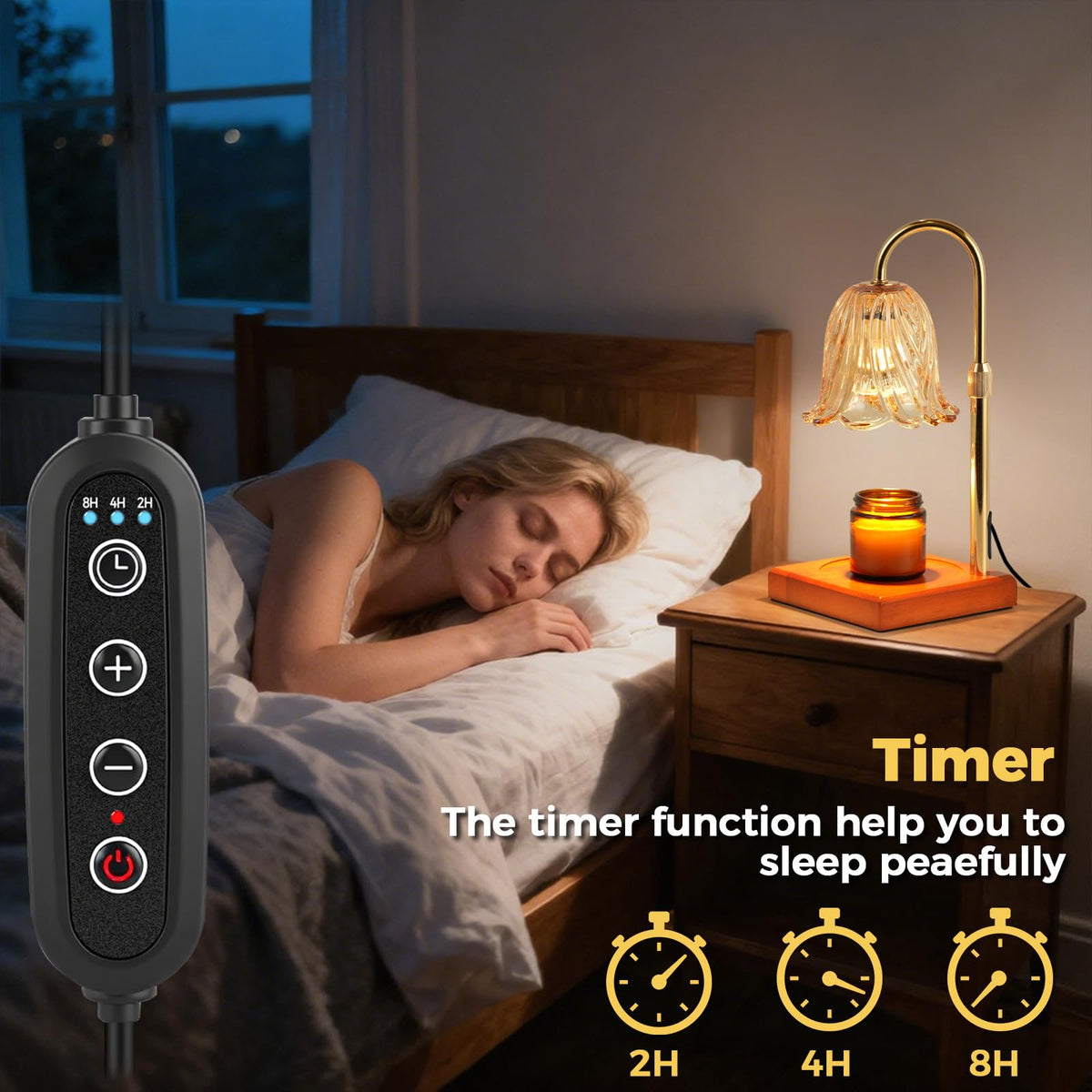 Candle Warmer Lamp with Timer W11933