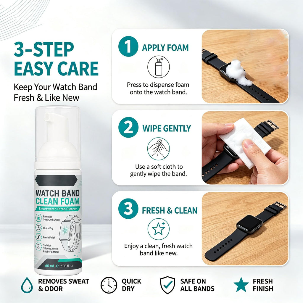 Foam Cleaner Spray for Watch Strap 60ml with Towel A625