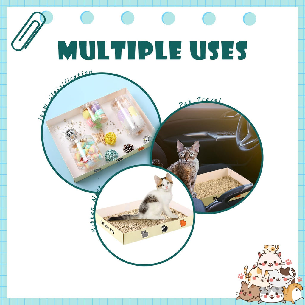 30 Pack Foldable Disposable Cat Litter Box C97774