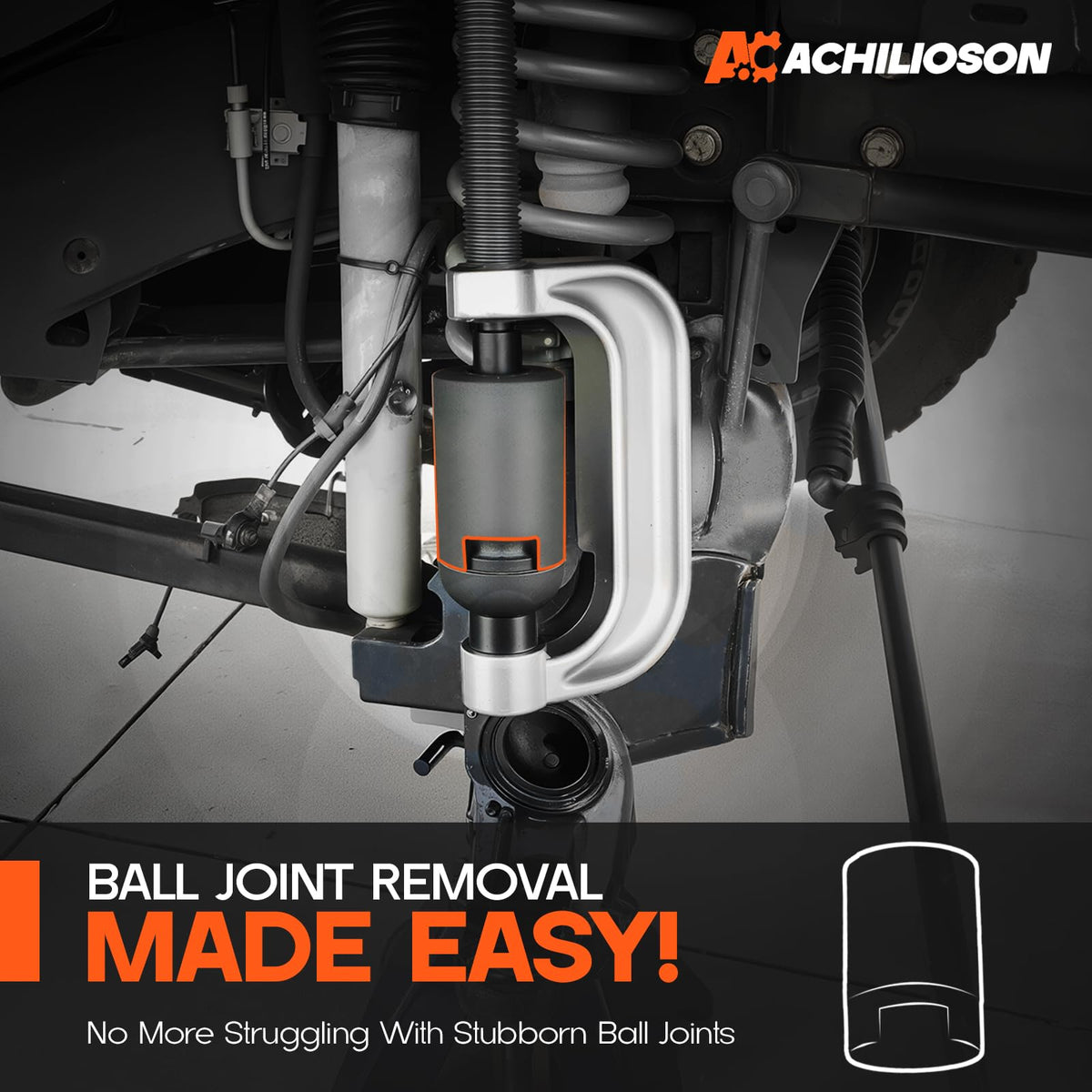 Ball Joint Service Adapter Kit, 4PCS Upper & Lower Ball Joint Remover Installer Set T561560