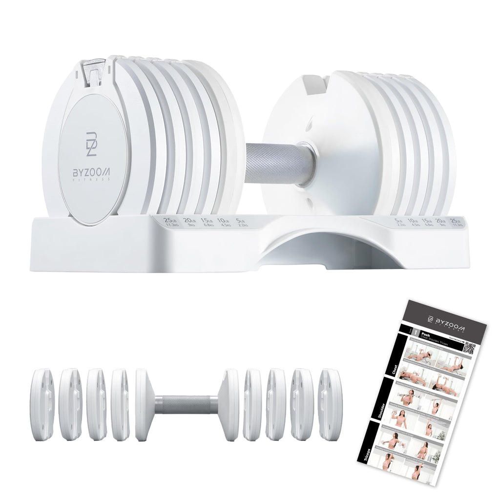 Adjustable Dumbbell 5-in-1 White X2941