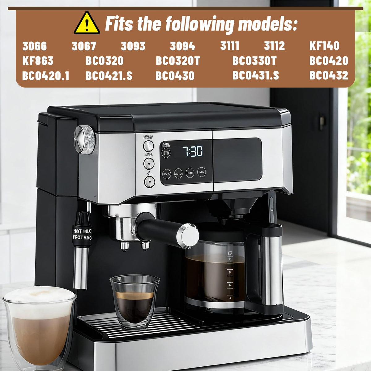 10-Cup Glass Coffee Pot Replacement T501