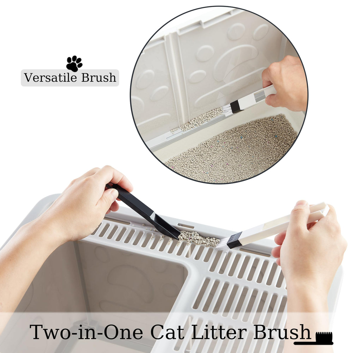 Covered Litter Box with Lid and Scooper X166481