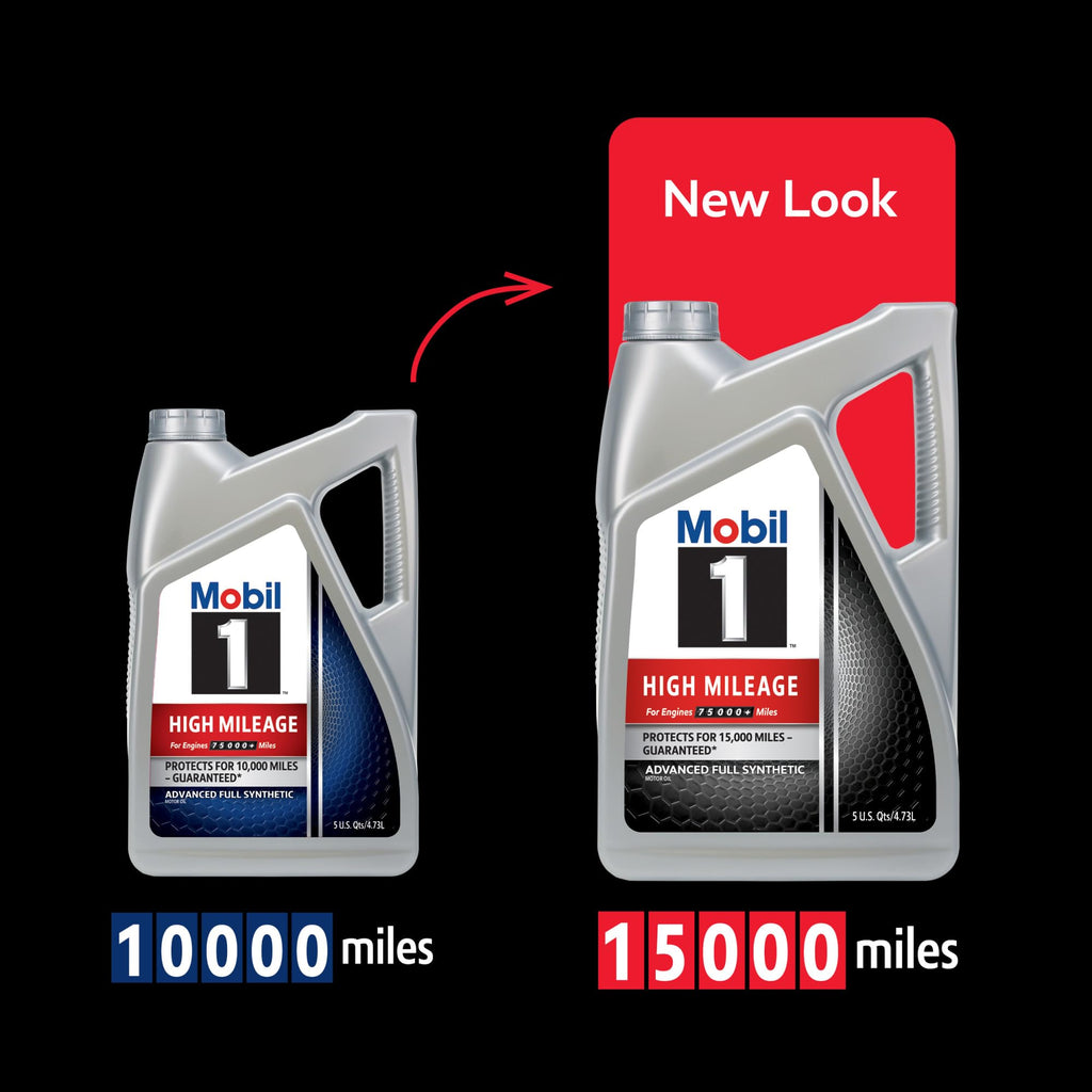 High Mileage Full Synthetic 5W-30 Motor Oil 6-pack of 1 quarts H193607