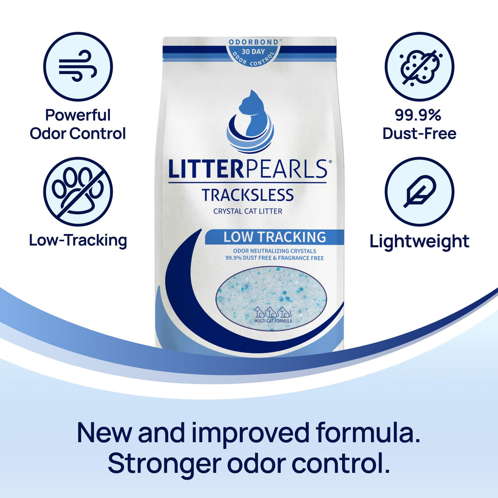 Unscented Non-Clumping Crystal Cat Litter, 7 lb G391814