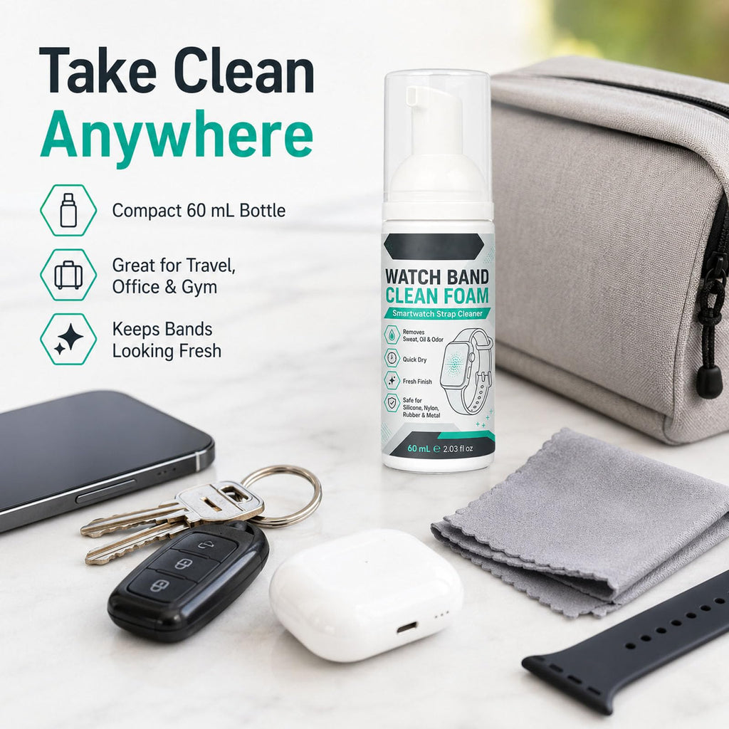 Foam Cleaner Spray for Watch Strap 60ml with Towel A625