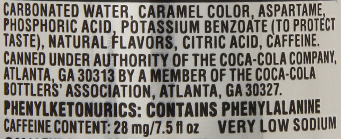 Diet Coke Mini-Cans, 7.5 fl oz (Pack of 24) B551285