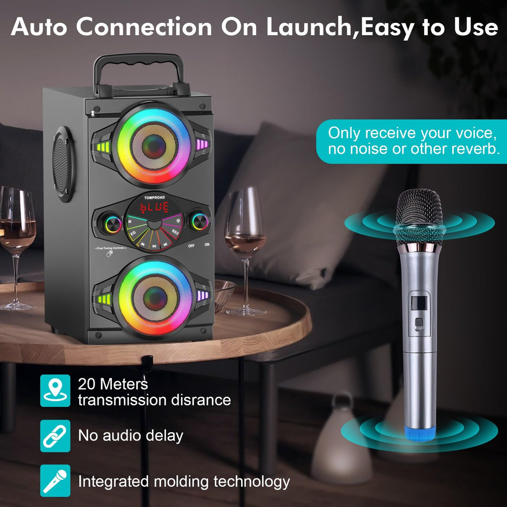 60W Portable Bluetooth Speaker with Subwoofer F595
