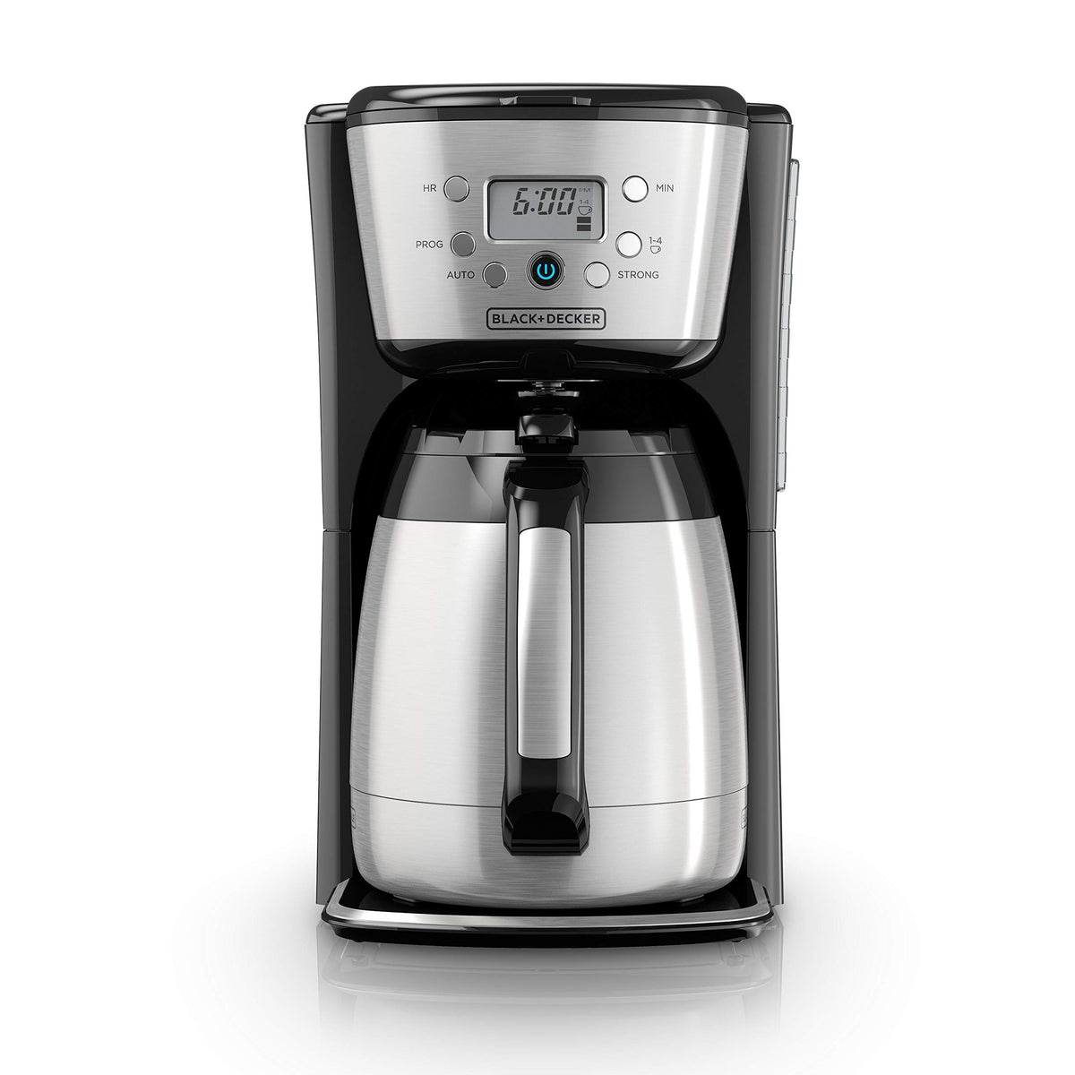 Black and Silver 12 Cup Programmable Thermal Coffee Maker Z897