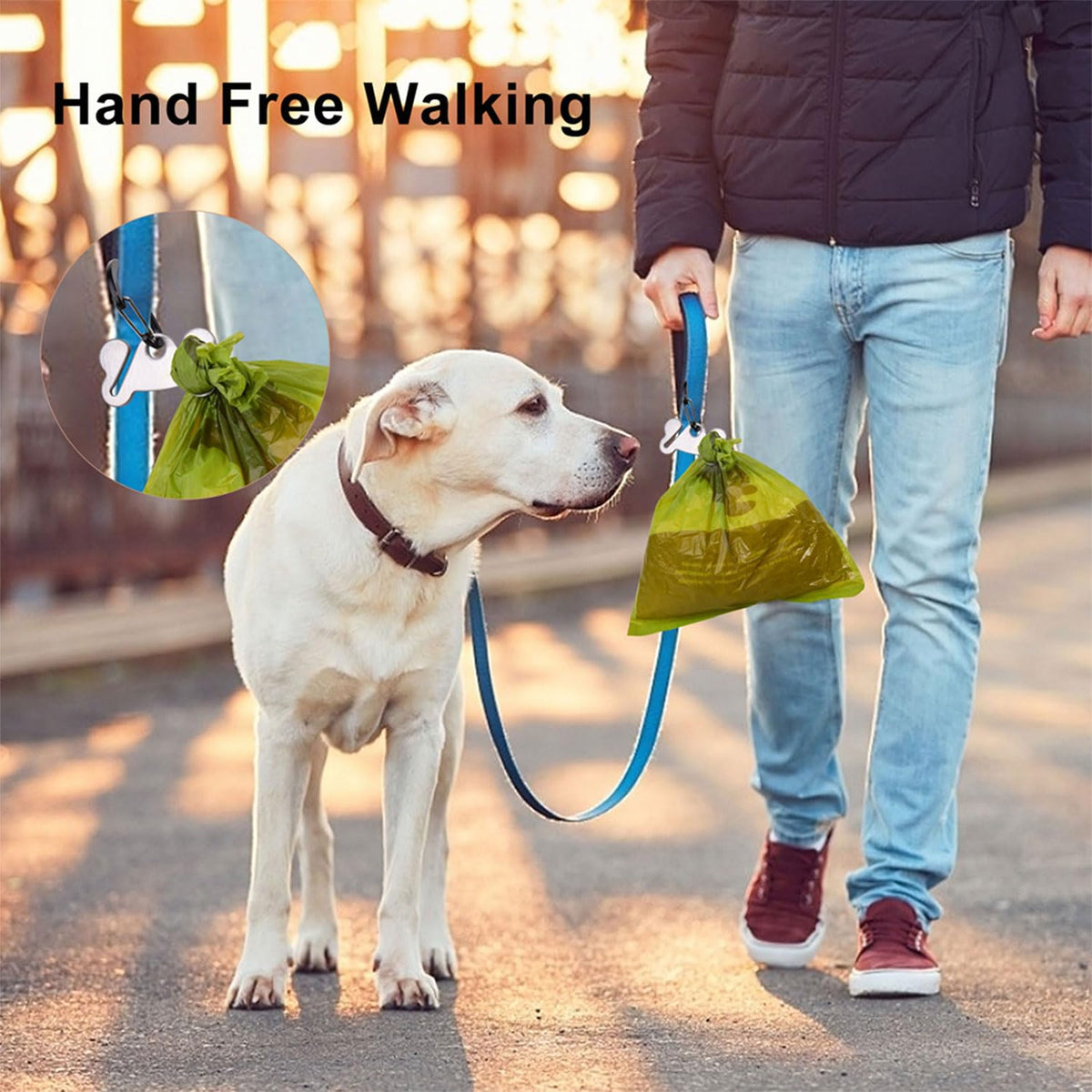 Dog Poop Bag Holder Leash Clip Dispenser S166547