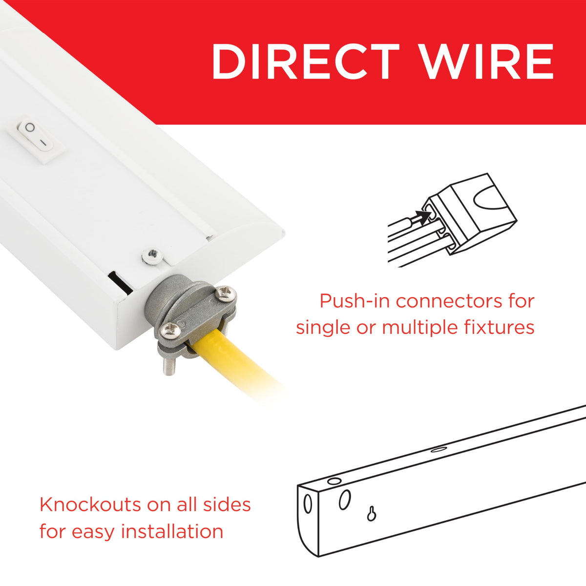 18 inch Hardwired Under Cabinet Lights W9122