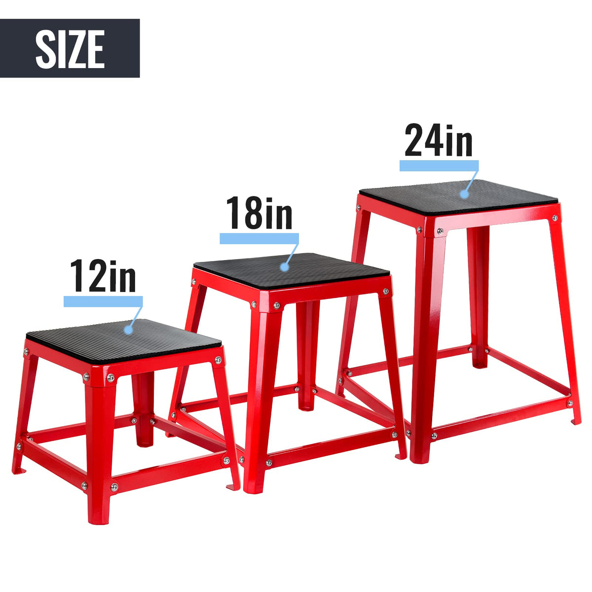 12/18/24/30 Inch Fitness Exercise Step Up Box Q211990