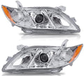 Chrome Housing Amber Reflector Clear Lens Headlights R73966