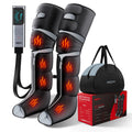 Black Leg Compression Massager with Heated Knee X88088
