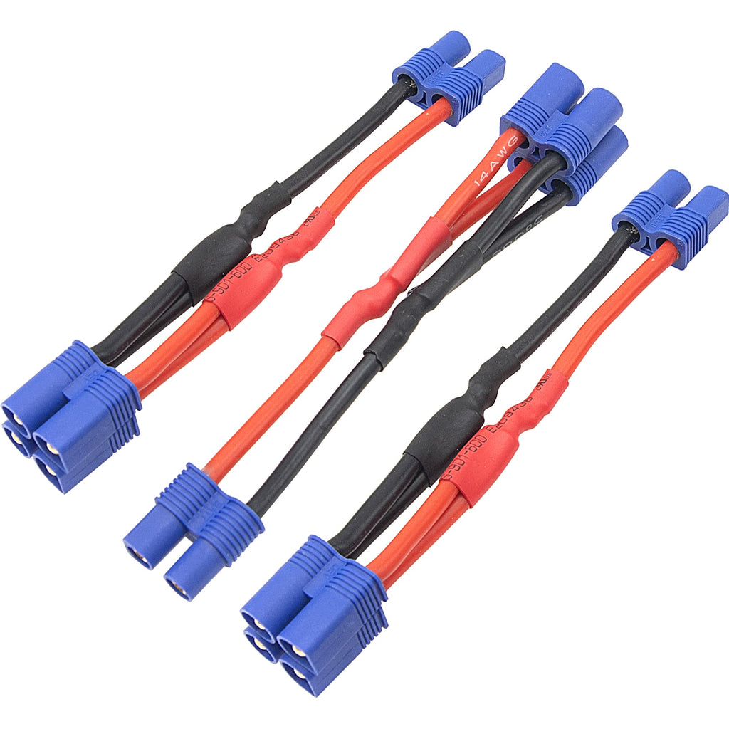 3Pcs 14AWG Silicone Y Splitter Cable Adapter 1 Female to 2 Male E1923