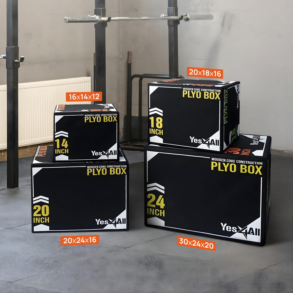 3-in-1 Soft-Padded Plyo Box with Wooden Core Y70092