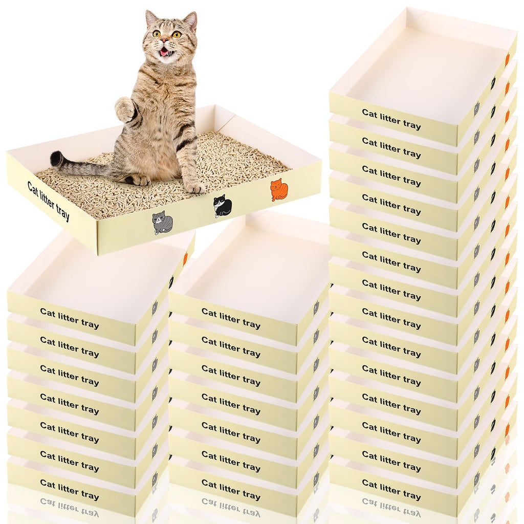 30 Pack Foldable Disposable Cat Litter Box C97774