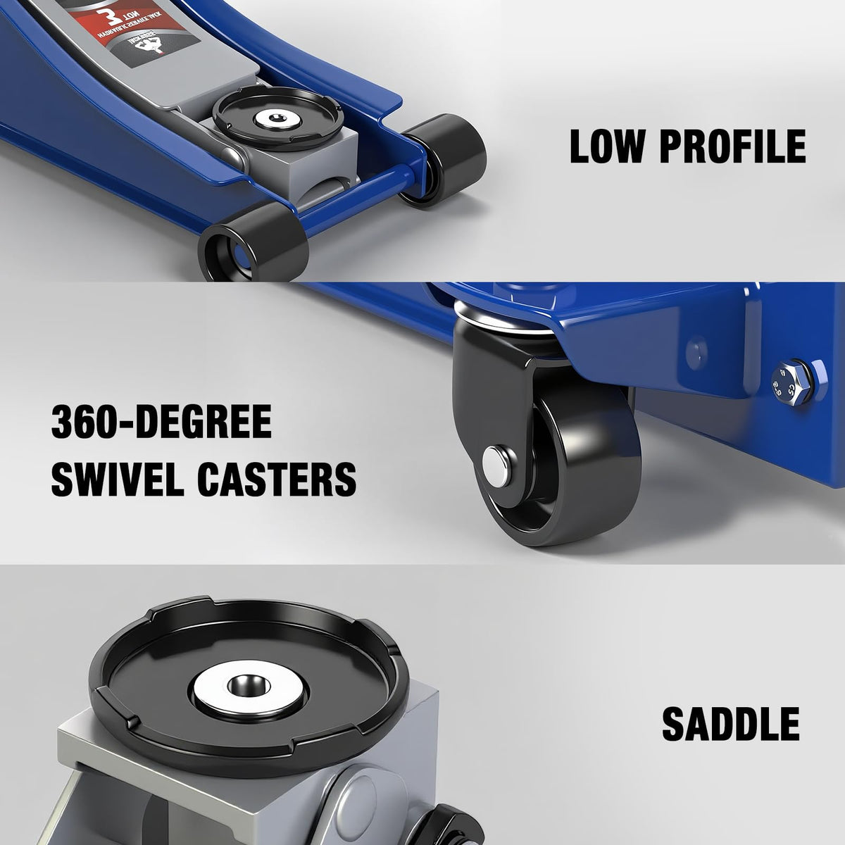 3 Ton Low Profile Hydraulic Steel Floor Jack B44146