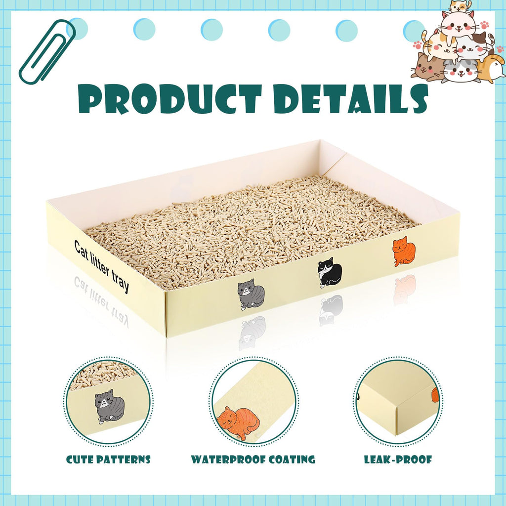 30 Pack Foldable Disposable Cat Litter Box C97774