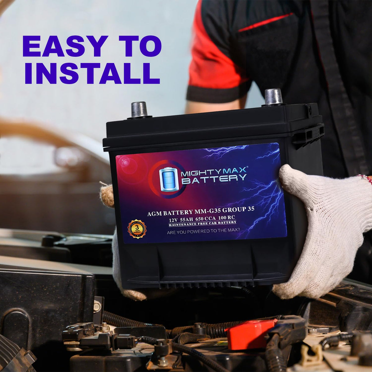12V 55Ah AGM Replacement Battery I26564